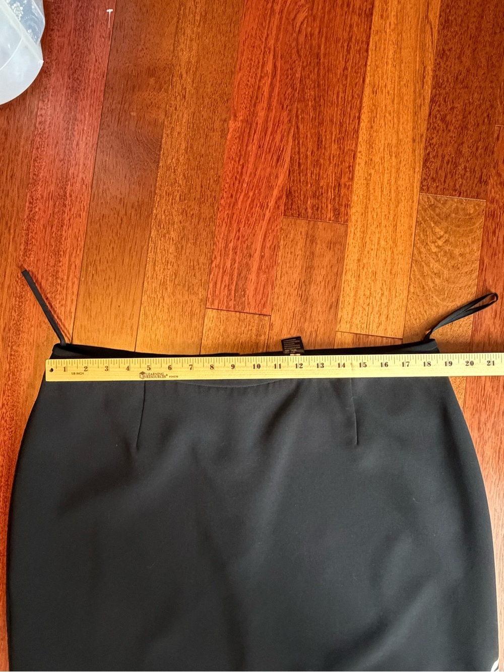 Tahari Black Midi Skirt with Floral Embroidery - Picture 3 of 7